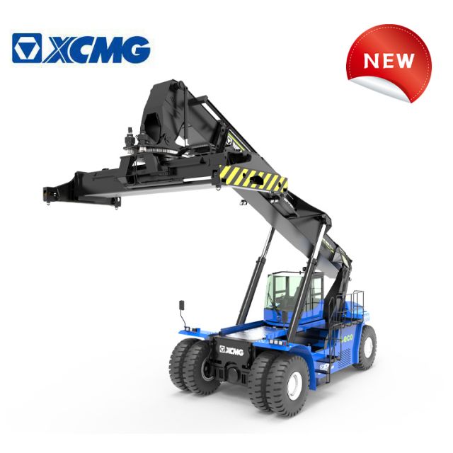 XCMG 45 ton pure electric container reach stacker crane XCS4531E new energy mobile port machinery