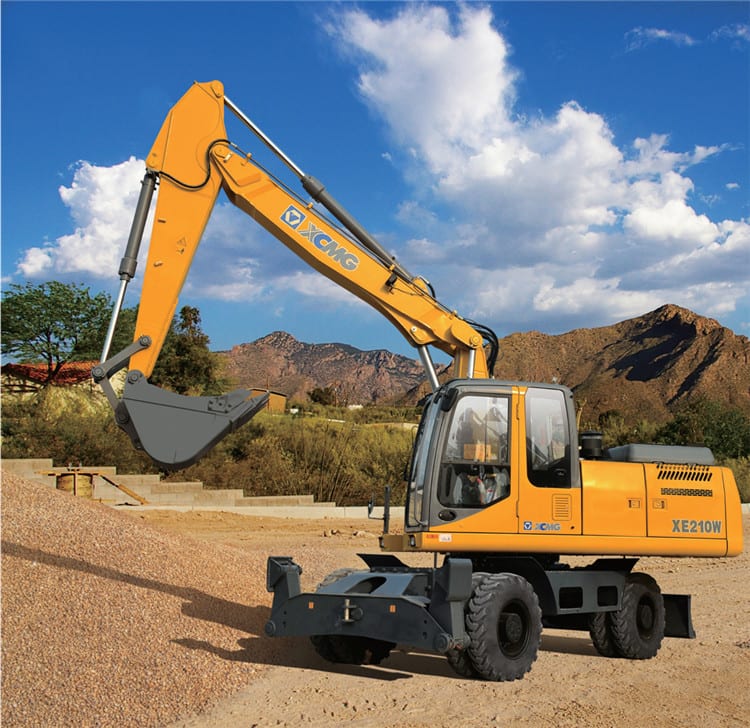 XCMG Brand New Wheel Excavator 21 Ton Construction Equipments XE210WA Price