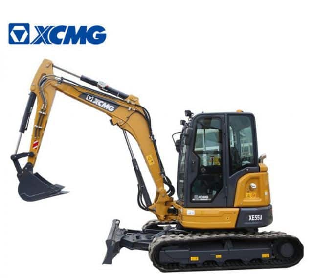 XCMG Small 5 Ton Excavator Crawler China Excavating Machinery XE55U For Sale