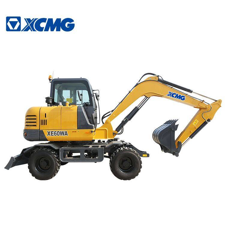 XCMG 6 ton mini wheel excavator XE60WA China small hydraulic wheel digger excavator machine for sale