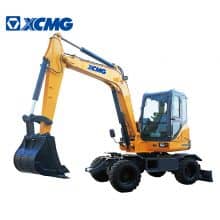 XCMG 6 ton mini wheel excavator XE60WA China small hydraulic wheel digger excavator machine for sale