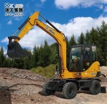 XCMG official manufacturer 6 ton small wheel excavator XE60WA made in China