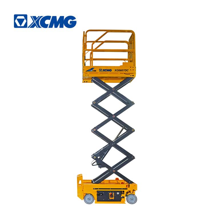 XCMG Brand Electric Scissor Lift XG0607DC China 6m Small Electrical Ladder Mobile Scissor Lift