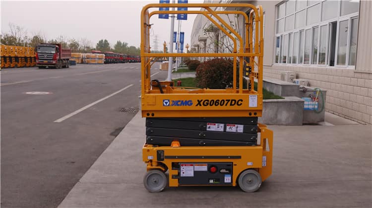 XCMG Brand Electric Scissor Lift XG0607DC China 6m Small Electrical Ladder Mobile Scissor Lift