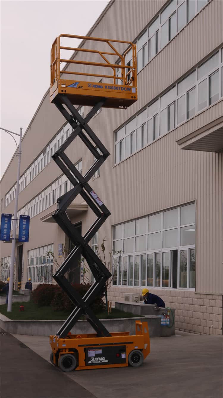 XCMG factory 8m XG0807DCW small electric scissor lift in philippines