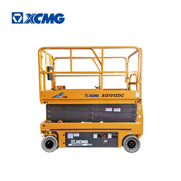 XCMG official 10m mobile electric drive scissor lift XG1012DC machine equipment price for sale