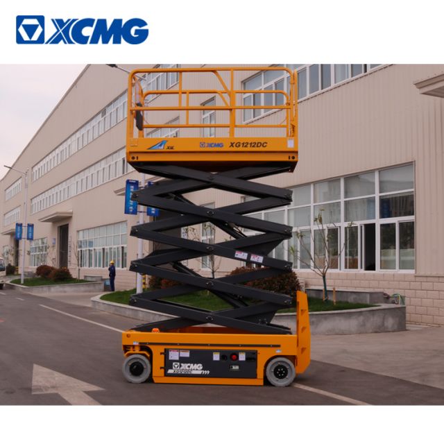 XCMG official manufacturer 12m electric scissor lift table XG1212DC mobile machine for sale