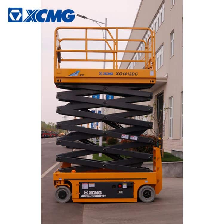 XCMG official 14m electric hydraulic manlift scissor lift XG1412DC for sale
