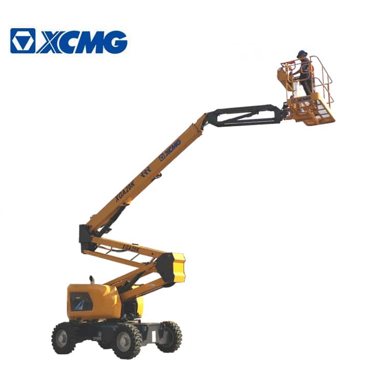 XCMG official 20m hydraulic articulated aerial towable boom lift XGA20K price