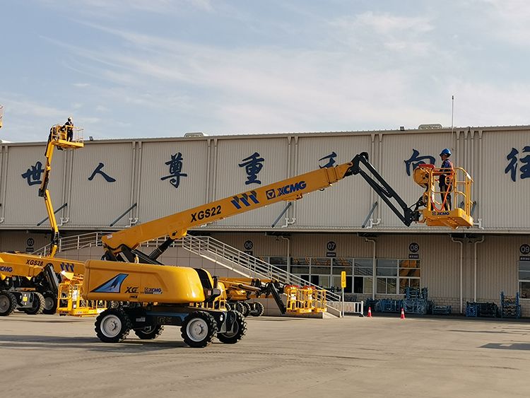 XCMG official 22m boom lift telescopic aerial work XGS22 for sale, MACHMALL