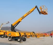 XCMG official 22m hydraulic telescopic boom lift XGS22 aerial mobile elevating work platform price for sale