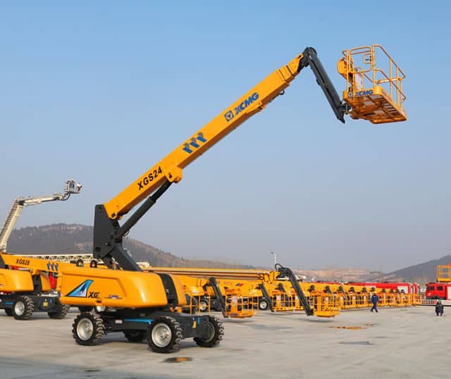 XCMG 24m China small self propelled telescopic boom lift XGS24