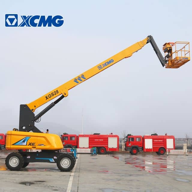 XCMG lift platforms XGS28 28m hydraulic telescopic booms lift price