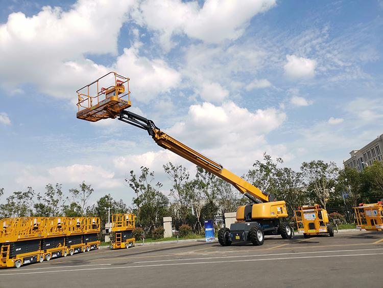 XCMG official XGS34 34m hydraulic manlift telescopic boom platform price, MACHMALL