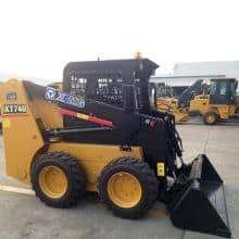 XCMG mini skid steer loader XT740 small wheel loader with attachment