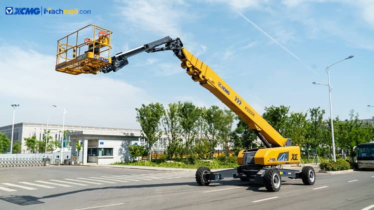 XCMG XGS50K 50m straight arm aerial work platform telescopic boom lift with 62.5kw engine price