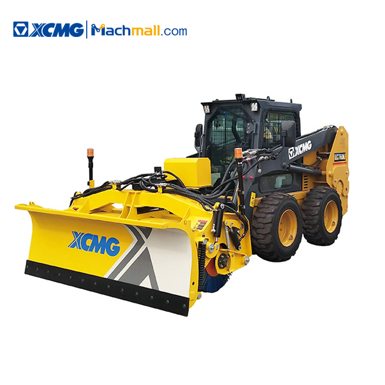 XCMG skid steer loader with multifunction attachment snow brush and snow shovel price