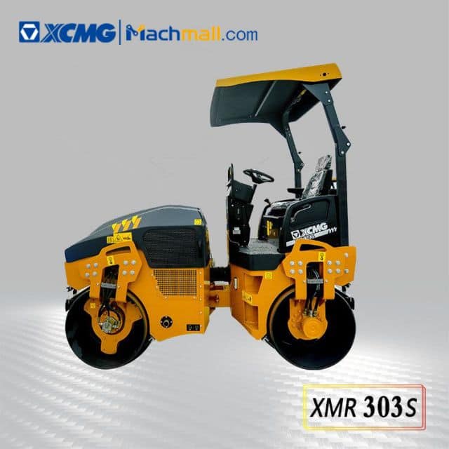 XCMG 3 ton road construction equipment vibrating road roller XMR303S price