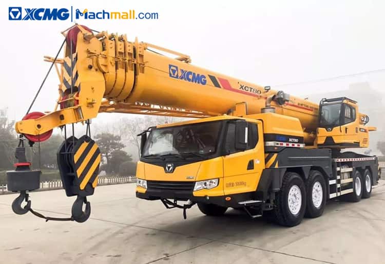 80 ton XCMG mobile truck crane XCT80 price