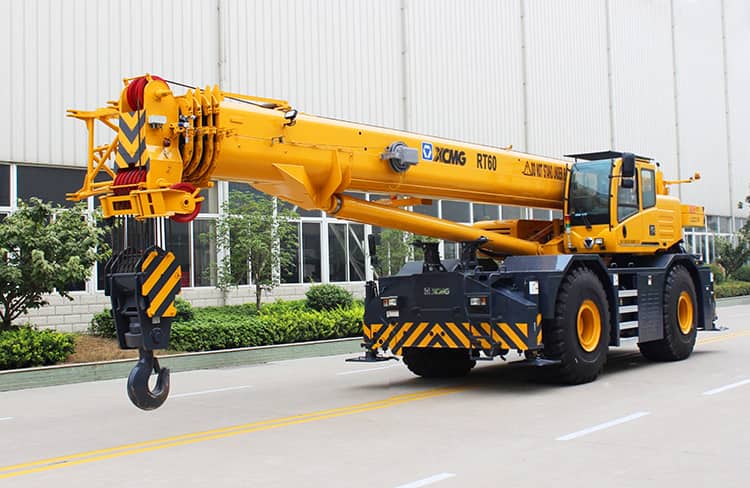XCMG Brand Lifiing Machinery XCR60L5_U 60 ton Rough Terrain Mobile Crane With CE Price