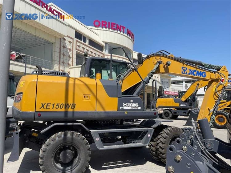 Wheeled Excavators | XCMG XE150WB 14 ton Excavator with Cummins Engine