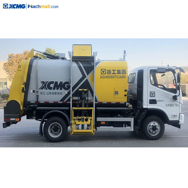 China XCMG 5 cubic meter garbage disposal truck For Sale