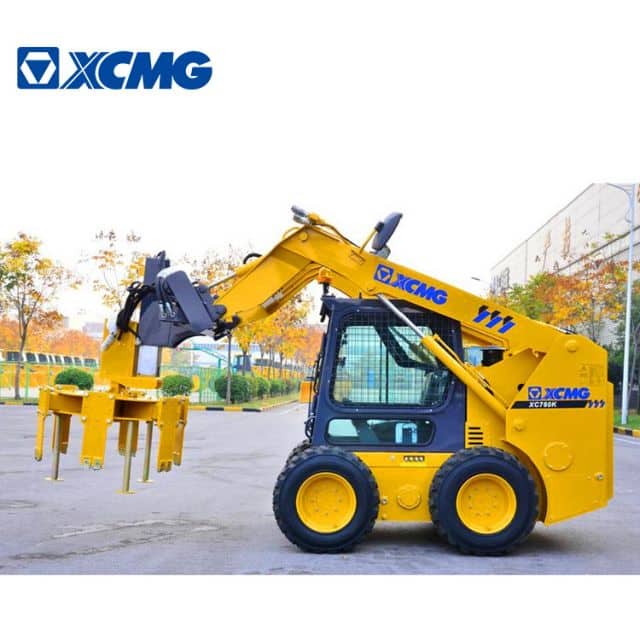 XCMG Official Multifunctional XC760K 1 ton Mini SkidSteer Loader With Attachments