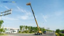 XCMG XGS40 40m Straight arm mobile elevating telescopic boom lift with 4 wheel price