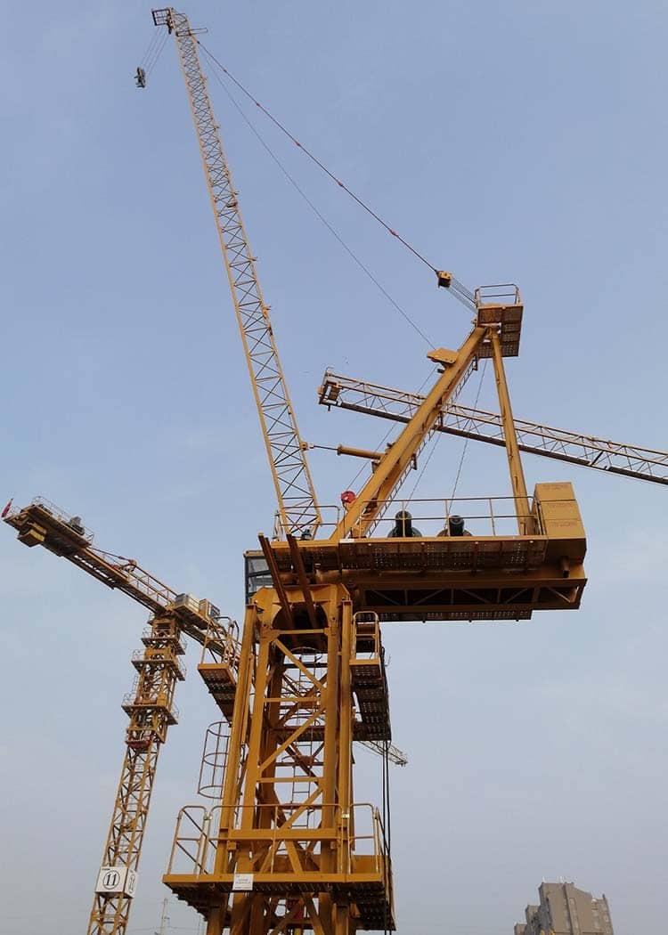 XCMG brand 40m radius 6 ton stationary luffing tower crane XGL80-6S for sale