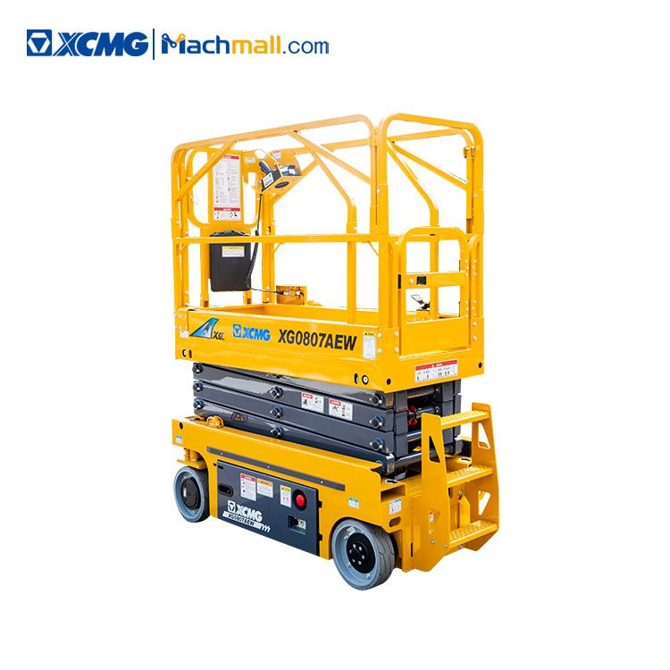 XCMG factory 8m XG0807AEW Full electric scissor lift price, MACHMALL