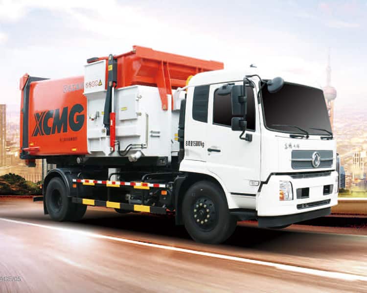 XCMG Official 20 Ton Roll On Roll Off Garbage Container Truck With Howo Chassis