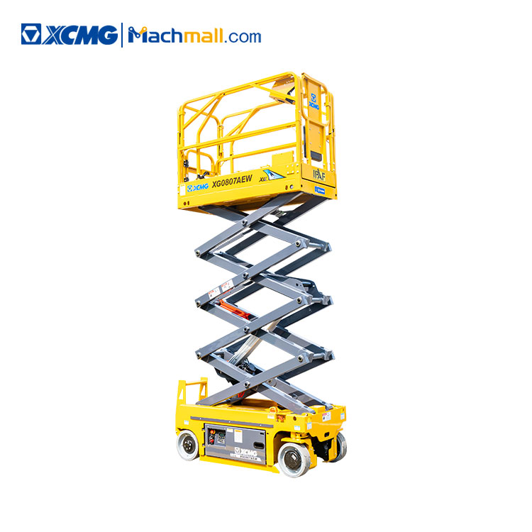 XCMG factory 8m XG0807AEW Full electric scissor lift price, MACHMALL