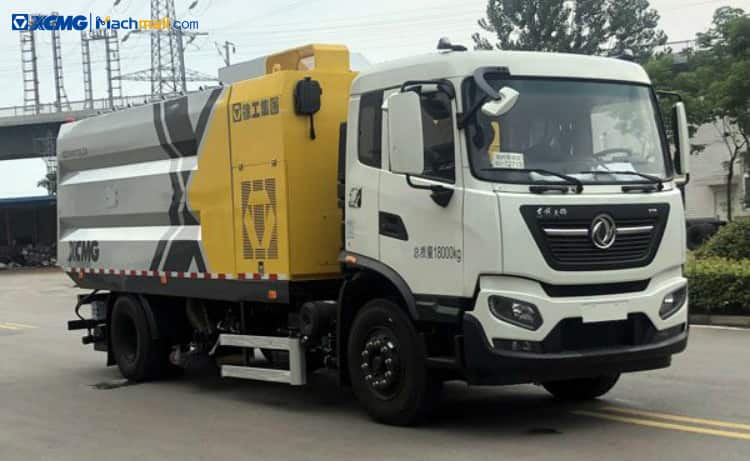 XCMG manufacturer 8 cbm dry road sweeper cleaning truck for sale