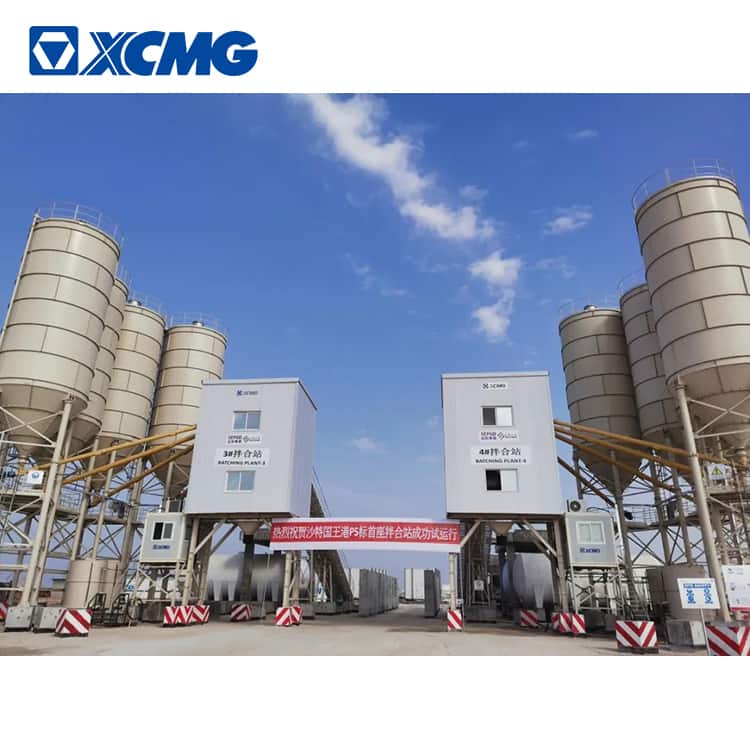 XCMG Schwing Factory HZS90VG 90m3 Mobile Concrete Batching Plant for Sale