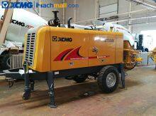 China XCMG trailer mounted concrete pump HBT5008K 82kw construction machine for sale
