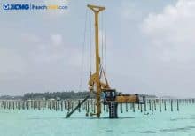 XCMG XR120D small piling rig machine 120kn 44m rotary drilling rig for sale