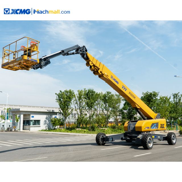 XCMG XGS50K 50m straight arm aerial work platform telescopic boom lift with 62.5kw engine price