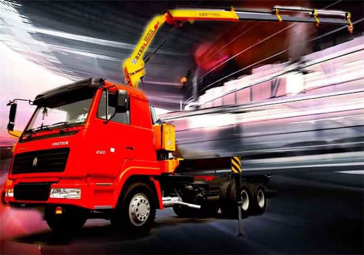 XCMG Factory Truck Mounted Folding Crane SQ10ZK3Q China 10t Pickup Lift Crane with Dongfeng Chassis