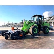 HCN BM12II road sweeper with pick up bucket attachment for wheel loader