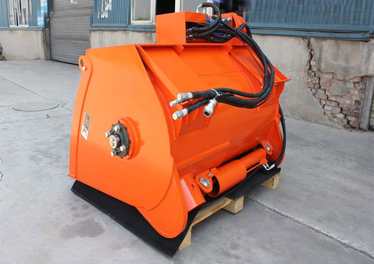 HCN 0310 skid steer loader attachment concrete mixing bucket price, MACHMALL