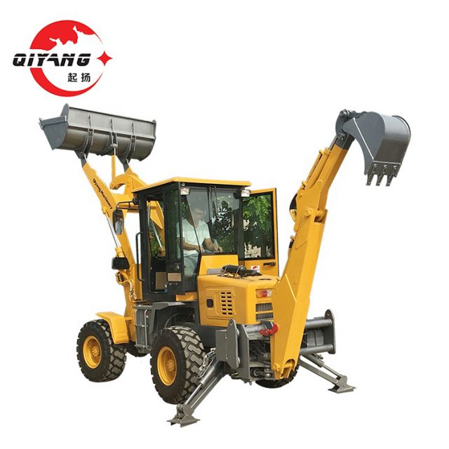 China Qi Yang new mini cheap backhoe loader 1.5 ton QZ10-15 price