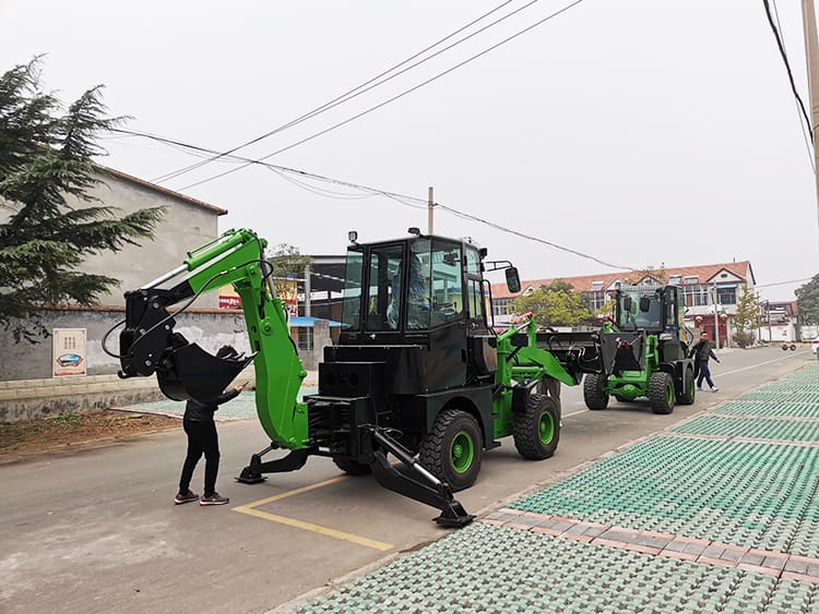 Qi Yang 1.5 ton small backhoe excavator loader QZ10-15EUC for sale