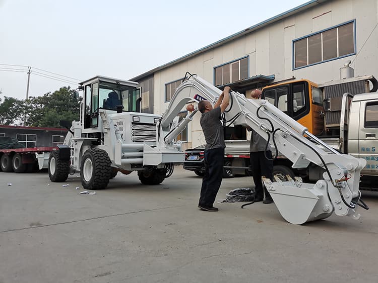Qi Yang 3 ton hydraulic pilot handle cheap backhoe loader QZ40-28E for sale