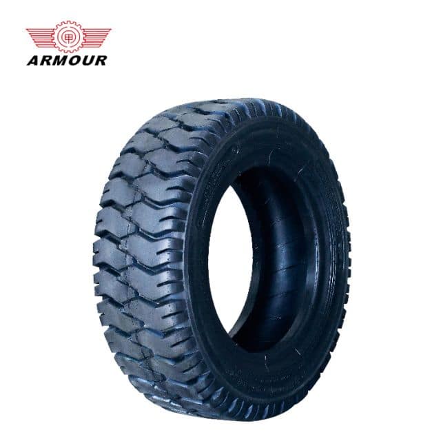 Forklift tyre 12PLY 14mm tread depth 190mm width Armour tire for industrial sale