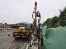Hengxing HXR526D highway guardrail pile driver with 300mm drilling diameter price