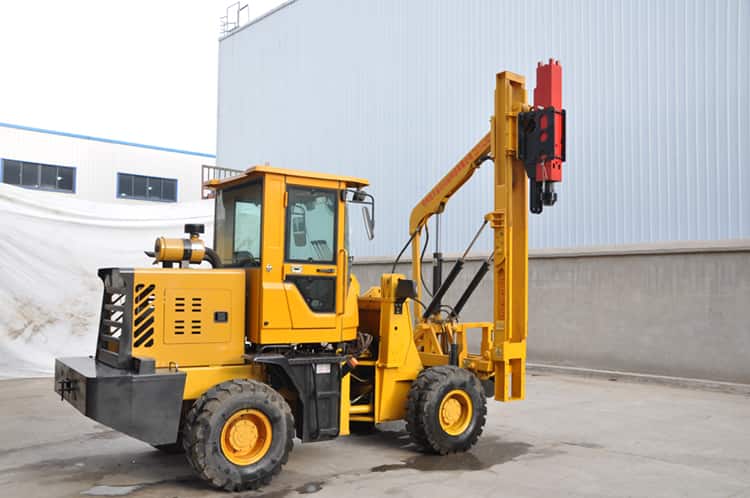 China Hengxing 33kw road construction machinery guardrail pile driver HXLS26 for highway sale