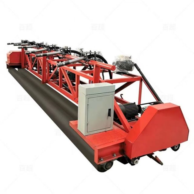 Three-roll concrete paver three-roll concrete paver six-meter road leveling machine