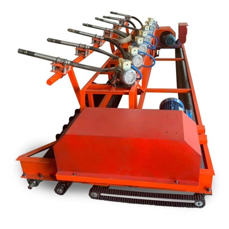 Integrated gasoline paving and vibrating machine for concrete pavement