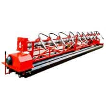 Integrated gasoline paving and vibrating machine for concrete pavement