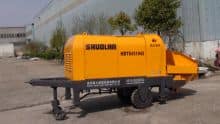 China Shuoli 45m3/h hydrauic portable narrow concrete trailer pump for tunnel price